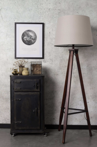 Rif staanlamp Dutchbone, Bruin